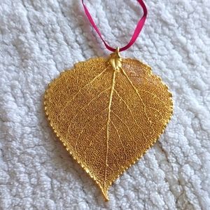 24K Gold Dipped Plated Colorado Aspen Leaf